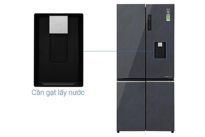 Tủ lạnh Aqua Inverter 522 lít Multi Door AQR-MA600XA(WGL)U1